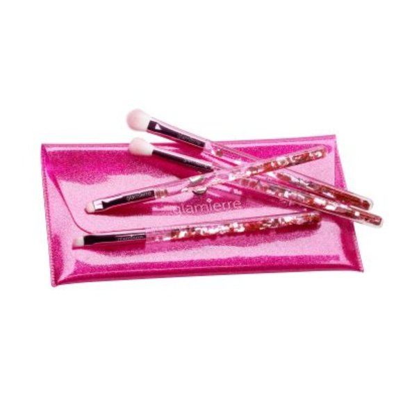 GLAMIERRE Pink Luxe Glitter Eye Brush Collection - Picture 1 of 1